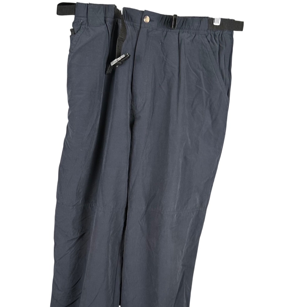 Outer Rim Mens Hiking Pants XL Charcoal Gray Belted Mesh Lined Outdoor Trousers